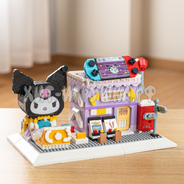 Конструктор 3D из миниблоков Карандашница аниме Куроми Kuromi Melody 1340 дет. P1153