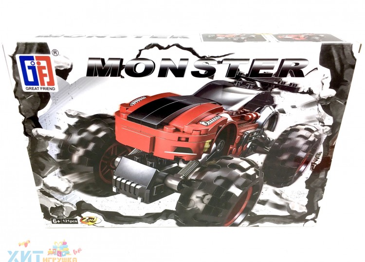 Конструктор Monster Car 121 дет. 123-277
