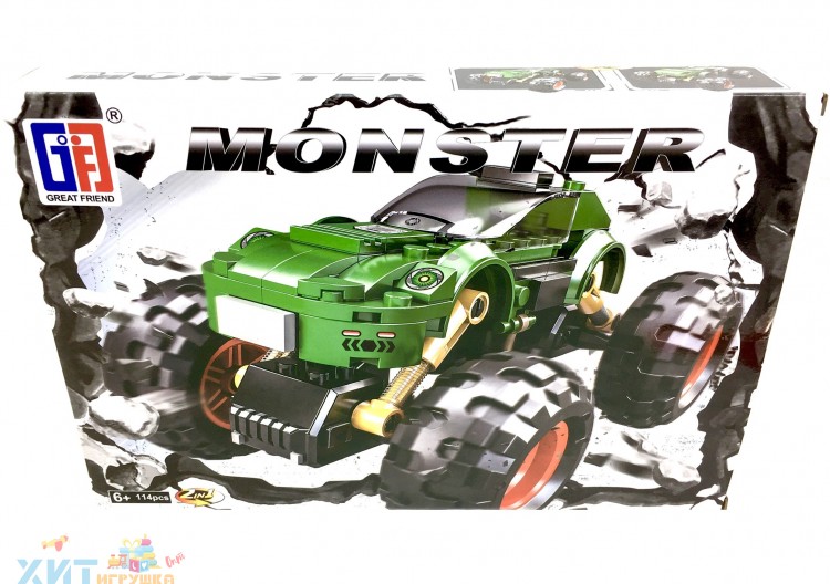 Конструктор Monster Car 114 дет. 123-276