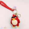 Брелок большой силиконовый с карабином и колокольчиком ПТИЧКИ Angry Birds в ассортименте br_angrybirds