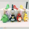 Брелок большой силиконовый с карабином и колокольчиком ПТИЧКИ Angry Birds в ассортименте br_angrybirds
