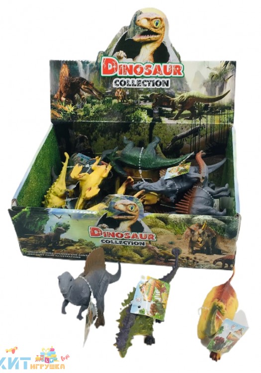 Динозавры 16 шт в блоке 929-16