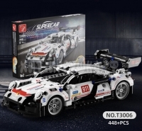 Конструктор Порше Porsche 911 GT 448 дет. с инерционным механизмом T3006