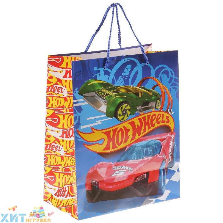 Пакет подарочный глянцевый Hot Wheels 26х32х14 см CLRBG-HW2-02