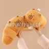 Мягкая игрушка подушка КАПИБАРА КРУАССАН 45*25 см 241125-3