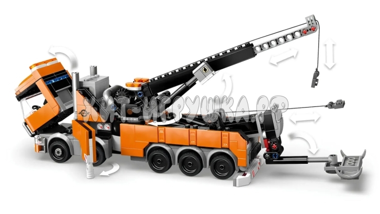 Конструктор Город. Тяжелый эвакуатор с краном 793 дет. 32746