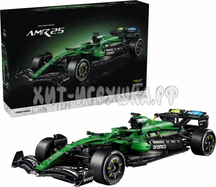 Конструктор Машина Болид F1 Aston Martin Aramco AMR25 1547 дет. 70240