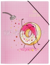 Папка на резинке А4, 500мкм "Donuts life" MESHU MS_39560
