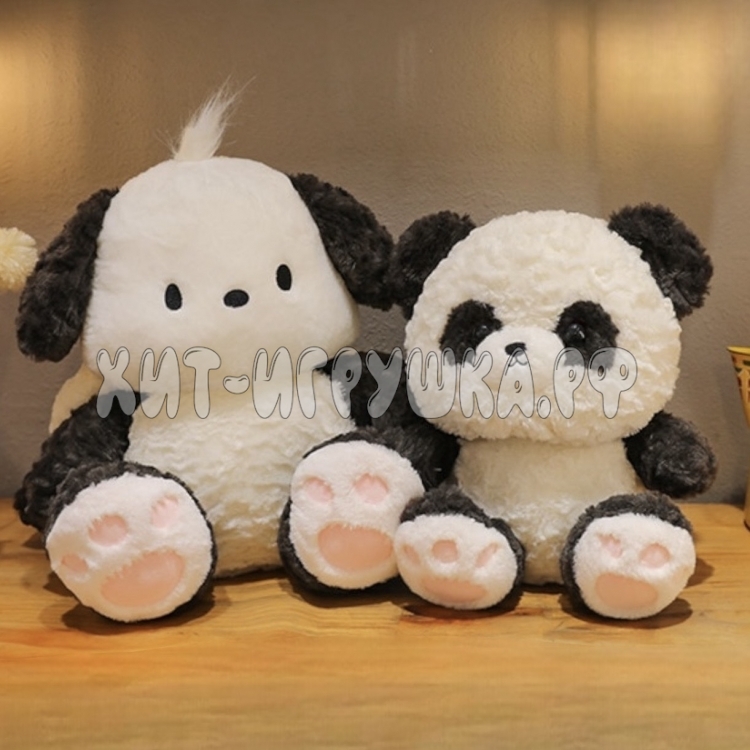 Мягкая игрушка Панда Собачка 2в1 (в капюшоне) 40 см pand_dog40
