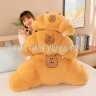 Мягкая игрушка подушка КАПИБАРА КРУАССАН 60*30 см 241125-4