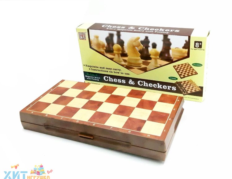 Шахматы+шашки (пластик) QX2880-S