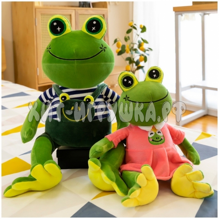 Мягкая игрушка ЛЯГУШКА 30 см (ВЫБОР ЦВЕТА) frog30
