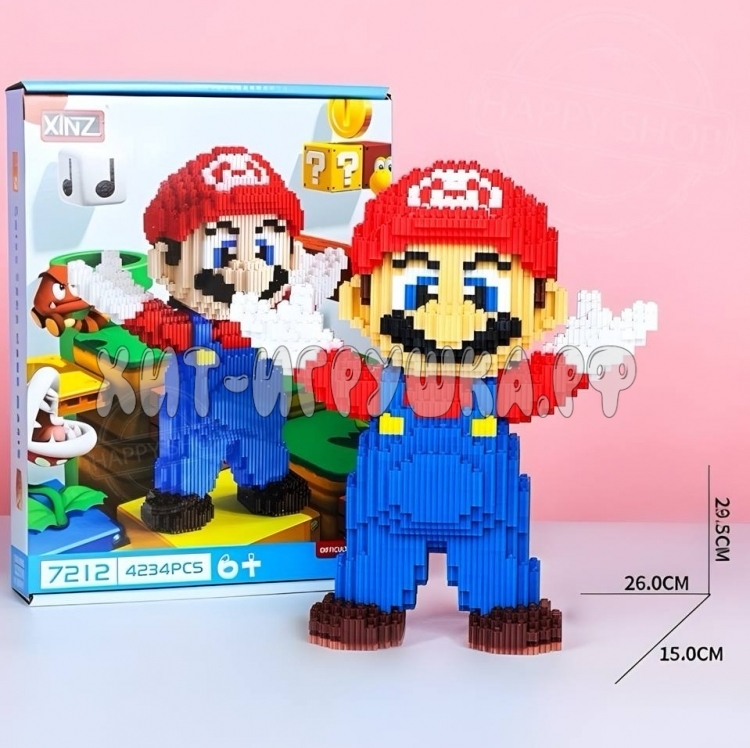 Конструктор 3D из миниблоков МАРИО Mario 4234 дет. 7212