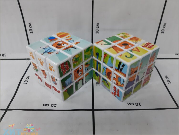 Кубик Рубика 3 Кошечки 12 шт в блоке 1803-2