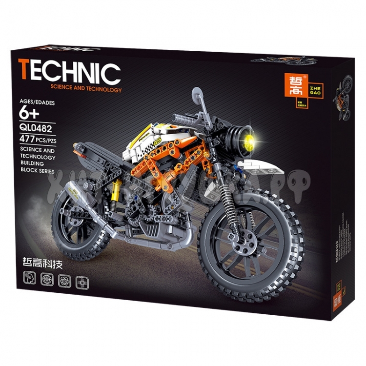 Конструктор Мотоцикл 477 дет. QL0482