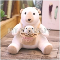 Мягкая игрушка Мама и малыш Белые медведи 35 см YE7003