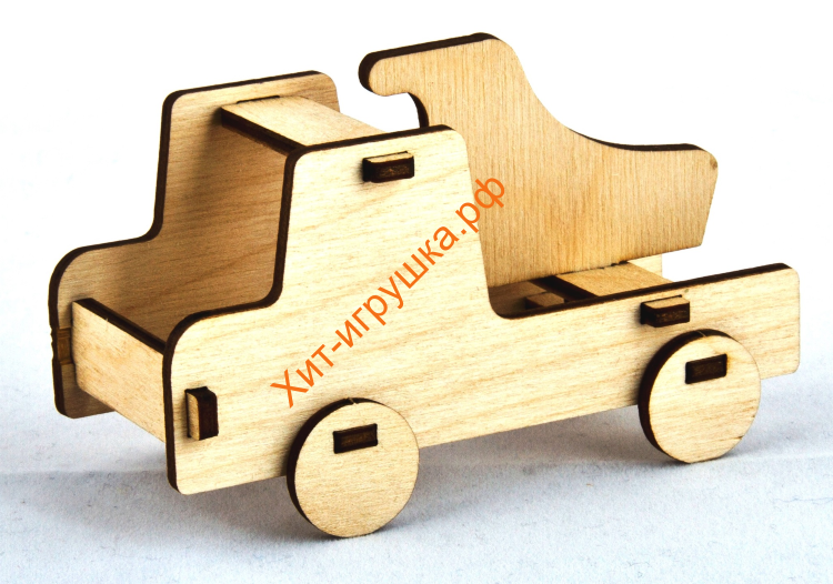Конструктор деревянный мини "Самосвал" 12 дет. 01633