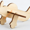Конструктор деревянный мини "Самолет" 4 дет. 01635
