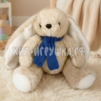 Мягкая игрушка Зайка в шарфе 2026-12