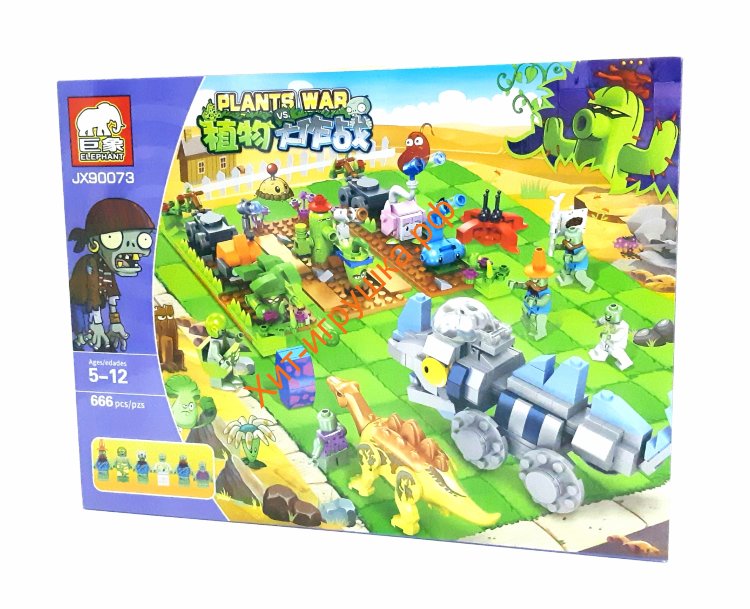 Конструктор Растения против Зомби 666 дет. JX90073