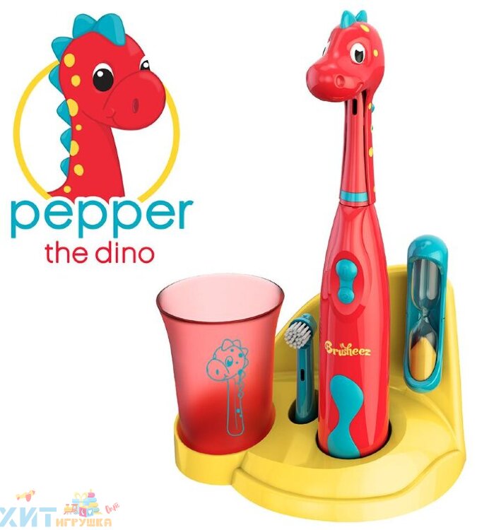 Электрическая зубная щетка Pepper the Dino