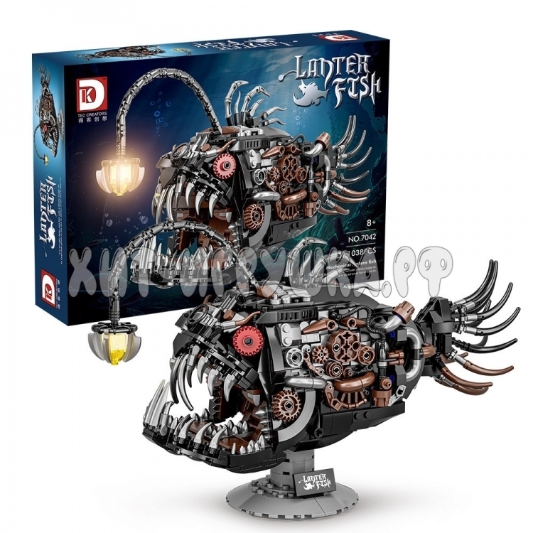 Конструктор Рыба Удильщик (свет) 1038 дет. DK7042 / 7042 Конструктор Рыба Удильщик (свет) 1038 дет. DK7042 / 7042