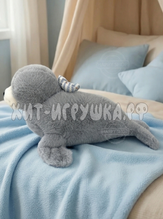 Мягкая игрушка Тюлень 50 см (ВЫБОР ЦВЕТА) 0803-55