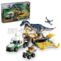 Конструктор Дино. Миссии динозавров: Транспортный грузовик Аллозавра 588 дет. 87380