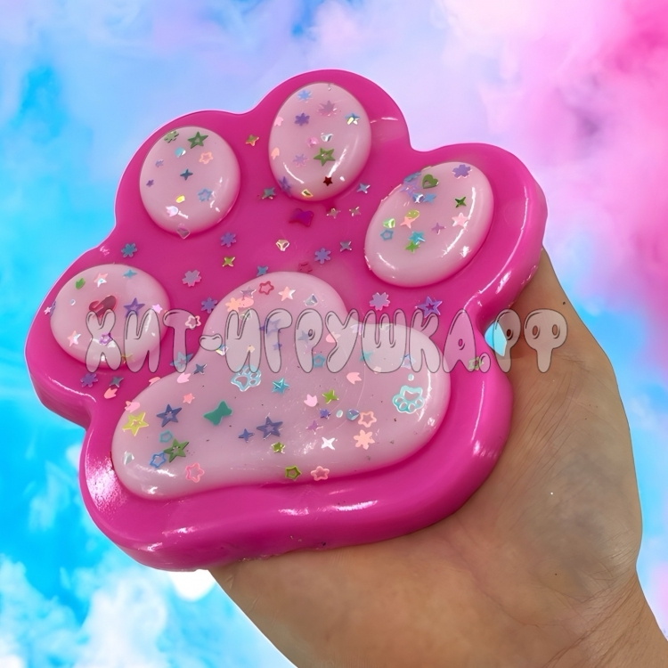 Антистресс игрушка Таба Сквиш ЛАПКА XXL 13*14 см (однотон) 1 шт в ассортименте 301-15