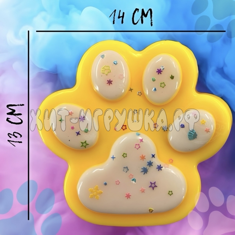 Антистресс игрушка Таба Сквиш ЛАПКА XXL 13*14 см (однотон) 1 шт в ассортименте 301-15