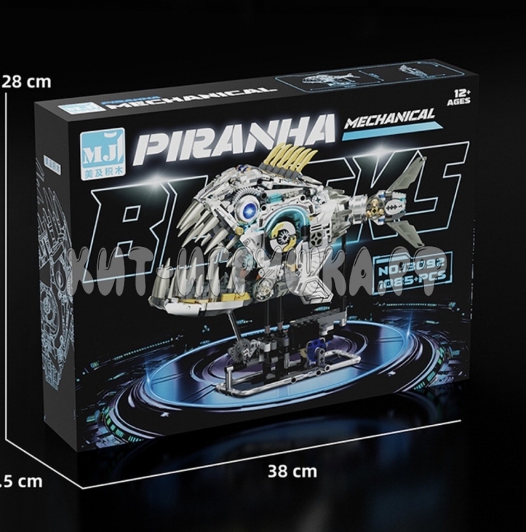 Конструктор механизированный Пиранья (свет) 1085 дет. 13092