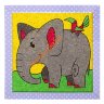 Набор для творчества. Песочная фреска "Добрый слоник" (рамка из вспененного полимера) 02600