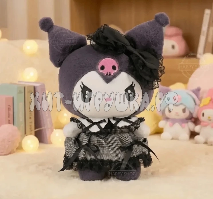 Мягкая игрушка обнимашка аниме Куроми Kuromi Melody 30 см (ВЫБОР ЦВЕТА) QY005-1