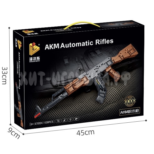 Конструктор Автомат АК-47 1493 дет. 670004