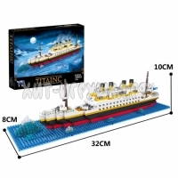 Конструктор 3D из миниблоков Титаник 1068 дет. P2234