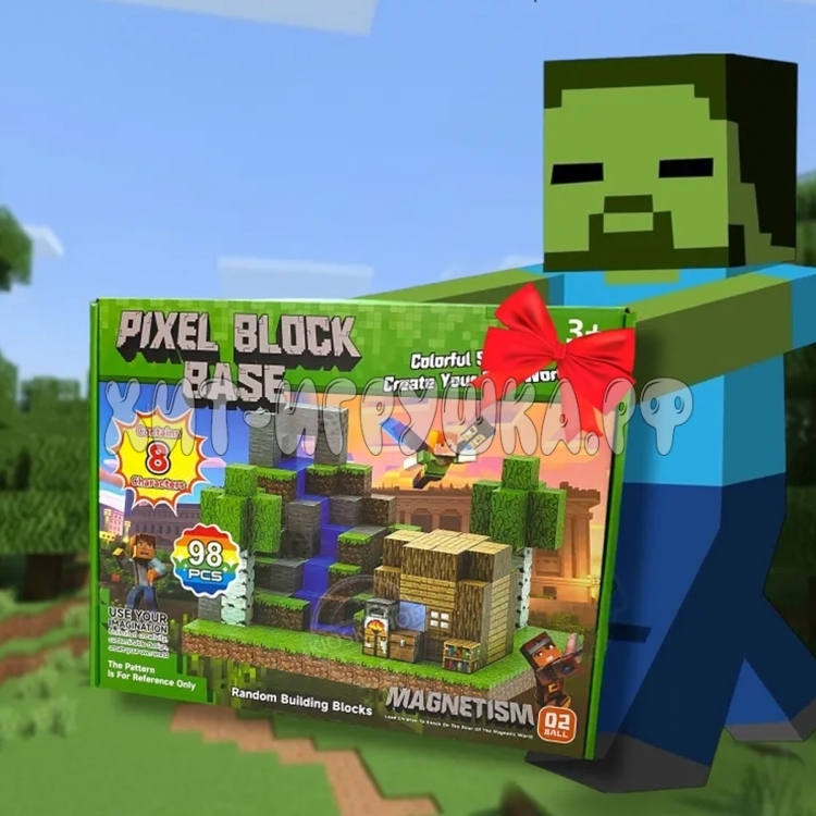 Конструктор магнитные кубики Майнкрафт 98 дет. RDF-955 Конструктор магнитные кубики Майнкрафт 98 дет. RDF-955