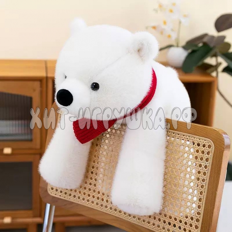 Мягкая игрушка обнимашка БЕЛЫЙ МИШКА 50 см 251107-4