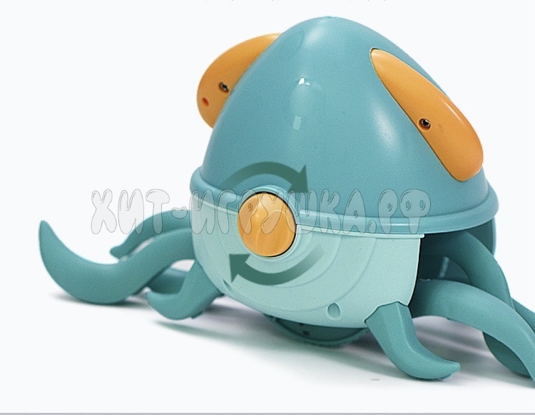 Заводная игрушка-каталка Кальмар QC23