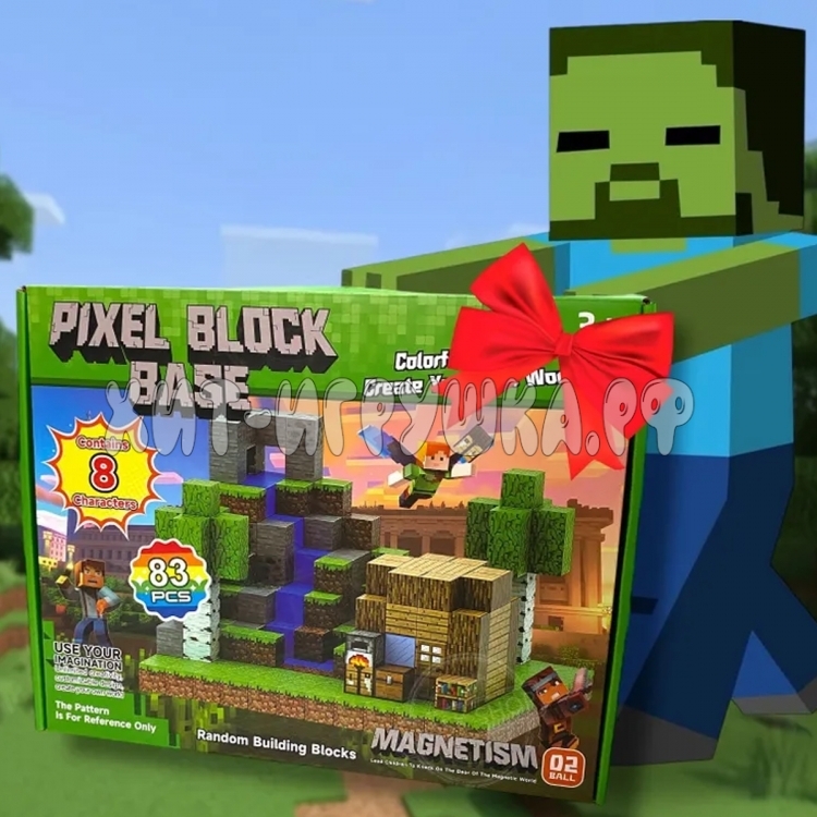 Конструктор магнитные кубики Майнкрафт 83 дет. RDF-954