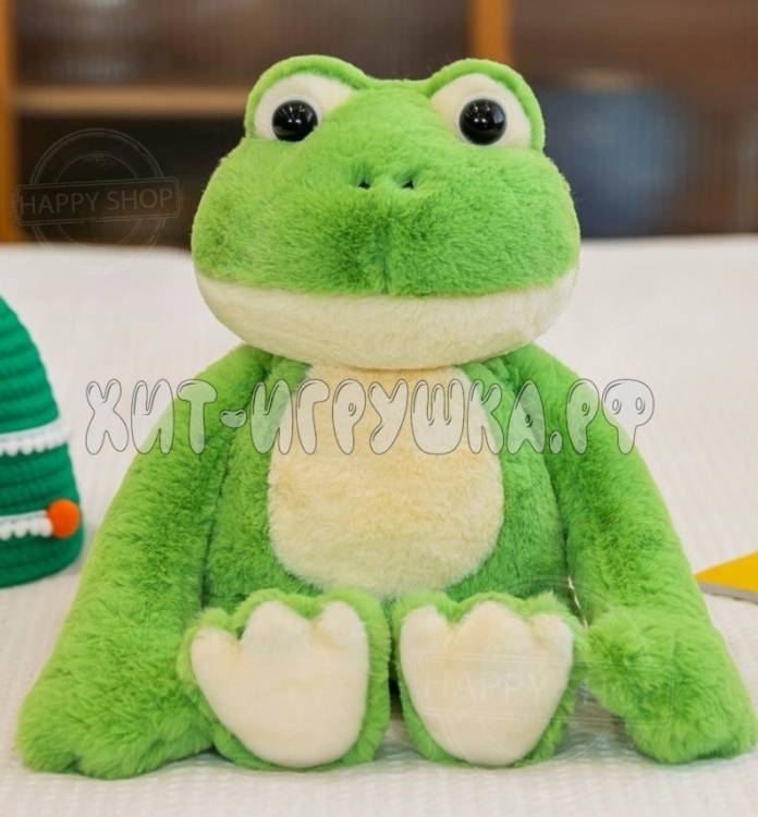 Мягкая игрушка Лягушка 35 см (лапки на магнитах) frog_35