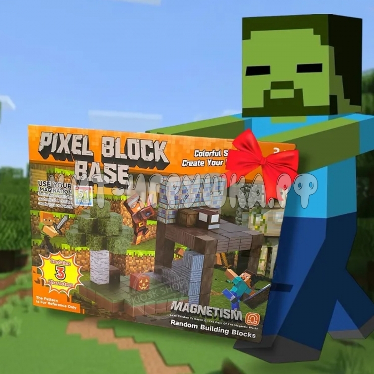 Конструктор магнитные кубики Майнкрафт 51 дет. RDF-951 Конструктор магнитные кубики Майнкрафт 51 дет. RDF-951