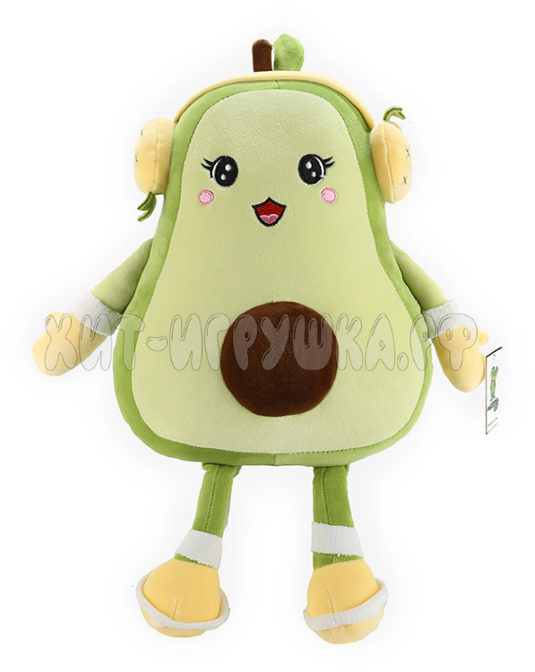 Мягкая игрушка Авокадо в наушниках 45 см в ассортименте 90702-11