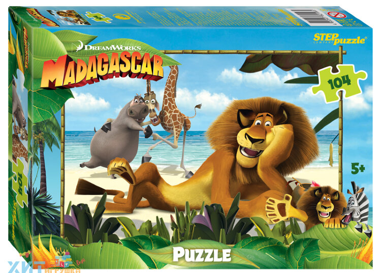 Мозаика "puzzle" 104 дет. "Мадагаскар - 3" 82196