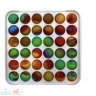 POP IT antistress Сенсорная игрушка КВАДРАТ 6х6 разноцвет на пластиковой подложке в ассортименте / Вечная пупырка