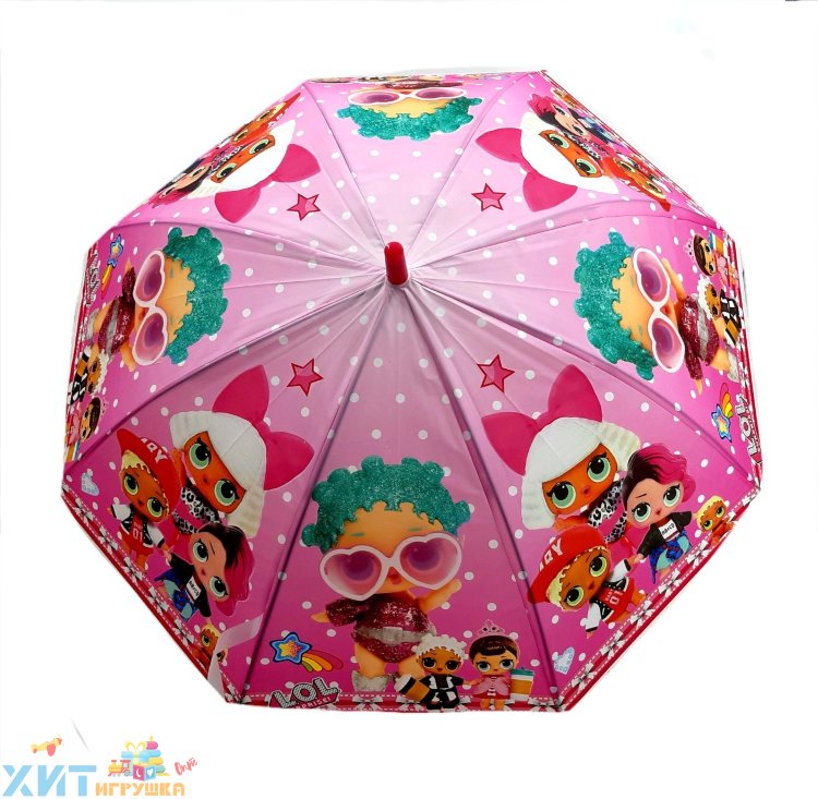 Зонт Кукла в шаре (непрозрачный) в ассортименте K273