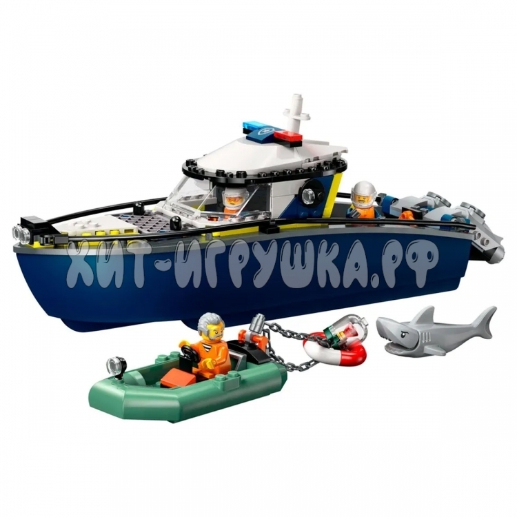 Конструктор Город. Погоня на полицейском катере 264 дет. 21681