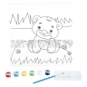 Набор для рисования Медведь (холст 25x25 см на рамке, акр.краски, кисть, палитра) ВВ1991Б