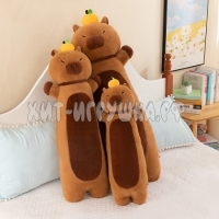 Мягкая игрушка обнимашка КАПИБАРА 85 см 240611-3 / HE003-2