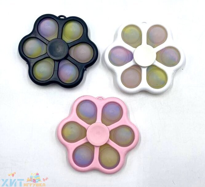 POP IT antistress Simple Dimple / Симпл димпл спиннер Хамелеон / Светится в темноте / в ассортименте popit_spiner05