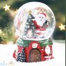 Снежный шар /Новогодний декор/ Шар со снегом Новый год 7 см в ассортименте H8808